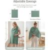 image:imageBlissful Diary Muslin MultiUse Cloth  4in1 Privacy Nursing Cover Swaddle Blanket Car Seat Cover Burp Cloth Portable Breastfeeding Essentials for Women Baby Must Have Brown CheckboardRoman Green