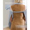 image:imageBlissful Diary Muslin Nursing Cover for Breastfeeding Breathable Breastfeeding Cover up with Arch Neckline for Women Nursing Apron Brown CheckboardLight Blue