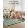 image:imageBlissful Diary 13 Thick Baby Play Mat 71x59 Playpen Mat with Removable amp Washable Cover Ultra Soft Crawling Rug for Floor Foam Cushion amp NonSlip Backing for Kids Toddlers Earth Tone RainbowSage Green