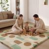 image:imageBlissful Diary 13 Thick Baby Play Mat 71x59 Playpen Mat with Removable amp Washable Cover Ultra Soft Crawling Rug for Floor Foam Cushion amp NonSlip Backing for Kids Toddlers Earth Tone RainbowEarth Tone Rainbow