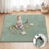 image:imageBlissful Diary 13 Thick Baby Play Mat 71x59 Playpen Mat with Removable amp Washable Cover Ultra Soft Crawling Rug for Floor Foam Cushion amp NonSlip Backing for Kids Toddlers Earth Tone RainbowSage Green