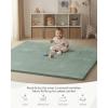 image:imageBlissful Diary 13 Thick Baby Play Mat 71x59 Playpen Mat with Removable amp Washable Cover Ultra Soft Crawling Rug for Floor Foam Cushion amp NonSlip Backing for Kids Toddlers Earth Tone RainbowSage Green