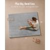 image:imageBlissful Diary 13 Thick Baby Play Mat 71x59 Playpen Mat with Removable amp Washable Cover Ultra Soft Crawling Rug for Floor Foam Cushion amp NonSlip Backing for Kids Toddlers Earth Tone RainbowLight Grey