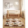 image:imageBlissful Diary Portable Baby Play Mats for Floor Thicker Cushioned Foldable Baby Crawling Mat for Indoor Outdoor Modern Abstract 43 X 43Boho