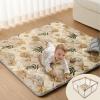image:imageBlissful Diary Portable Baby Play Mats for Floor Thicker Cushioned Foldable Baby Crawling Mat for Indoor Outdoor Modern Abstract 43 X 43Earth Tones
