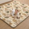 image:imageBlissful Diary Portable Baby Play Mats for Floor Thicker Cushioned Foldable Baby Crawling Mat for Indoor Outdoor Modern Abstract 43 X 43Earth Tones