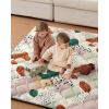 image:imageBlissful Diary Portable Baby Play Mats for Floor Thicker Cushioned Foldable Baby Crawling Mat for Indoor Outdoor Modern Abstract 43 X 43Modern Abstract