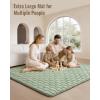 image:imageBlissful Diary Portable Baby Play Mats for Floor Thicker Cushioned Foldable Baby Crawling Mat for Indoor Outdoor Modern Abstract 43 X 43Sage Green