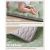 image:imageBlissful Diary Portable Baby Play Mats for Floor Thicker Cushioned Foldable Baby Crawling Mat for Indoor Outdoor Modern Abstract 43 X 43Sage Green