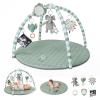 image:imageBlissful Diary Baby Play Gym Mat Play Mat Activity Mat with 6 Detachable Toys for StageBased Sensory amp Motor Skill Development Easy to Install amp Clean Baby Essentials Gift Blush CheckeredSage Green