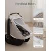 image:imageBlissful Diary Baby Car Seat Cover Extra Large Mesh Window Breathable Muslin Cotton Infant Windproof Canopy MustHave Baby Gift  Roman GreenAgreeable Gray