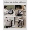image:imageBlissful Diary Baby Car Seat Cover Extra Large Mesh Window Breathable Muslin Cotton Infant Windproof Canopy MustHave Baby Gift  Roman GreenAgreeable Gray