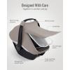 image:imageBlissful Diary Baby Car Seat Cover Extra Large Mesh Window Breathable Muslin Cotton Infant Windproof Canopy MustHave Baby Gift  Roman GreenAgreeable Gray