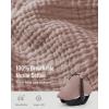 image:imageBlissful Diary Baby Car Seat Cover Extra Large Mesh Window Breathable Muslin Cotton Infant Windproof Canopy MustHave Baby Gift  Roman GreenDusty Pink