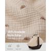 image:imageBlissful Diary Baby Car Seat Cover Extra Large Mesh Window Breathable Muslin Cotton Infant Windproof Canopy MustHave Baby Gift  Roman GreenSunshine