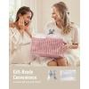 image:imageBlissful Diary Flannel Diaper Caddy Organizer included Gift Packaging Cozy Nursery Storage Basket Gift for Baby Shower Newborn Essentials Blush PinkBlush Pink