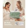 image:imageBlissful Diary Flannel Diaper Caddy Organizer included Gift Packaging Cozy Nursery Storage Basket Gift for Baby Shower Newborn Essentials Blush PinkTrendy Sage Green