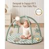 image:imageBlissful Diary Baby Play Gym Mat Play Mat Activity Mat with 6 Detachable Toys for StageBased Sensory amp Motor Skill Development Easy to Install amp Clean Baby Essentials Gift Sage CheckerboardSage Checkerboard