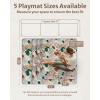 image:imageBlissful Diary Baby Play Mat 47x47 Infant Play Mat for Playpen Thicken Foam Cushioned Baby Mat for Floor NonSlip Kids Play Mat Washable Baby Playmat for BabiesToddlers Sage GreenModern Abstract