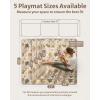 image:imageBlissful Diary Baby Play Mat 47x47 Infant Play Mat for Playpen Thicken Foam Cushioned Baby Mat for Floor NonSlip Kids Play Mat Washable Baby Playmat for BabiesToddlers Sage GreenEarth Tones