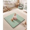 image:imageBlissful Diary Baby Play Mat 47x47 Infant Play Mat for Playpen Thicken Foam Cushioned Baby Mat for Floor NonSlip Kids Play Mat Washable Baby Playmat for BabiesToddlers Sage GreenSage Green