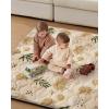 image:imageBlissful Diary Baby Play Mat 47x47 Infant Play Mat for Playpen Thicken Foam Cushioned Baby Mat for Floor NonSlip Kids Play Mat Washable Baby Playmat for BabiesToddlers Sage GreenEarth Tones
