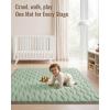 image:imageBlissful Diary Baby Play Mat 47x47 Infant Play Mat for Playpen Thicken Foam Cushioned Baby Mat for Floor NonSlip Kids Play Mat Washable Baby Playmat for BabiesToddlers Sage GreenSage Green