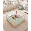 image:imageBlissful Diary Baby Play Mat 47x47 Infant Play Mat for Playpen Thicken Foam Cushioned Baby Mat for Floor NonSlip Kids Play Mat Washable Baby Playmat for BabiesToddlers Sage GreenSage Green