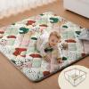image:imageBlissful Diary Baby Play Mat 47x47 Infant Play Mat for Playpen Thicken Foam Cushioned Baby Mat for Floor NonSlip Kids Play Mat Washable Baby Playmat for BabiesToddlers Sage GreenModern Abstract