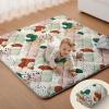 image:imageBlissful Diary Baby Play Mat 47x47 Infant Play Mat for Playpen Thicken Foam Cushioned Baby Mat for Floor NonSlip Kids Play Mat Washable Baby Playmat for BabiesToddlers Sage GreenModern Abstract