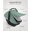 image:imageBlissful Diary Baby Car Seat Cover with Mesh Window and Muslin Crib Sheets 2 Pack Bundle