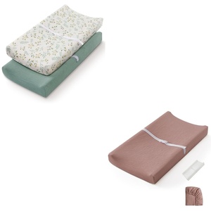 image:imageBlissful Diary Baby Changing Pad and 2 Packs Muslin Changing Pad Cover for Girls Boys
