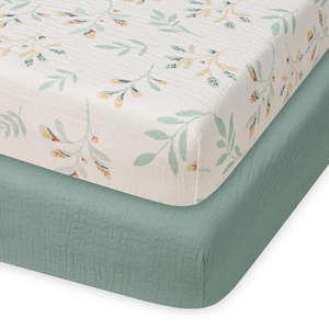 image:imageMuslin Mini Crib Sheets and Changing Pad Bundle