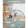 image:imageBaby Play Gym MatSage Green  Baby Play Gym Leaf Shaped
