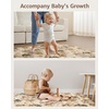 image:imageBlissful Diary 43x43 Playpen Mat Earth Tones Design  Sage Green Baby Play Gym Mat
