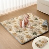 image:imageBlissful Diary 43x43 Playpen Mat Earth Tones Design  Sage Green Baby Play Gym Mat