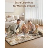 image:imageBlissful Diary 71x59 Playpen Mat Earth Tones Design  Green Leaf Baby Play Gym Mat