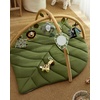 image:imageBlissful Diary 71x59 Playpen Mat Earth Tones Design  Green Leaf Baby Play Gym Mat