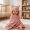 image:imageBlissful Diary Muslin Baby Hooded Towel 2 Pack Soft amp Absorbent Bath Towel for Infant Toddler Unisex Baby Gift Newborn Essentials Sunny Duck amp Gentle LambSweet Bunny