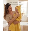 image:imageBlissful Diary Muslin Baby Hooded Towel 2 Pack Soft amp Absorbent Bath Towel for Infant Toddler Unisex Baby Gift Newborn Essentials Sunny Duck amp Gentle LambSunny Duck