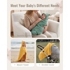 image:imageBlissful Diary Muslin Baby Hooded Towel 2 Pack Soft amp Absorbent Bath Towel for Infant Toddler Unisex Baby Gift Newborn Essentials Sunny Duck amp Gentle LambSmart Bear  Sunny Duck