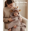 image:imageBlissful Diary Muslin Baby Hooded Towel 2 Pack Soft amp Absorbent Bath Towel for Infant Toddler Unisex Baby Gift Newborn Essentials Sunny Duck amp Gentle LambSmart Bear  Gentle Giraffe