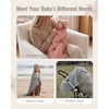 image:imageBlissful Diary Muslin Baby Hooded Towel 2 Pack Soft amp Absorbent Bath Towel for Infant Toddler Unisex Baby Gift Newborn Essentials Sunny Duck amp Gentle LambWise Elephant  Sweet Bunny