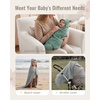 image:imageBlissful Diary Muslin Baby Hooded Towel 2 Pack Soft amp Absorbent Bath Towel for Infant Toddler Unisex Baby Gift Newborn Essentials Sunny Duck amp Gentle LambSmart Bear  Wise Elephant