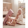 image:imageBlissful Diary Muslin Baby Hooded Towel 2 Pack Soft amp Absorbent Bath Towel for Infant Toddler Unisex Baby Gift Newborn Essentials Sunny Duck amp Gentle LambPink Floral  Light Pink