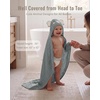 image:imageBlissful Diary Muslin Baby Hooded Towel 2 Pack Soft amp Absorbent Bath Towel for Infant Toddler Unisex Baby Gift Newborn Essentials Sunny Duck amp Gentle LambSmart Bear  Wise Elephant
