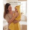 image:imageBlissful Diary Muslin Baby Hooded Towel 2 Pack Soft amp Absorbent Bath Towel for Infant Toddler Unisex Baby Gift Newborn Essentials Sunny Duck amp Gentle LambSunny Duck  Dreamy Unicorn