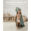 image:imageBlissful Diary Muslin Baby Hooded Towel 2 Pack Soft amp Absorbent Bath Towel for Infant Toddler Unisex Baby Gift Newborn Essentials Sunny Duck amp Gentle LambRoguish Dino