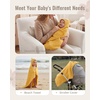 image:imageBlissful Diary Muslin Baby Hooded Towel 2 Pack Soft amp Absorbent Bath Towel for Infant Toddler Unisex Baby Gift Newborn Essentials Sunny Duck amp Gentle LambSunny Duck
