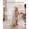image:imageBlissful Diary Muslin Baby Hooded Towel 2 Pack Soft amp Absorbent Bath Towel for Infant Toddler Unisex Baby Gift Newborn Essentials Sunny Duck amp Gentle LambSunny Duck  Gentle Lamb